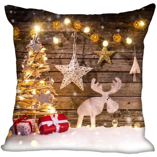 

pillow case christmas style deer for year decorative pillows cover square zippered merry pillowcases 40x40,45x45cm