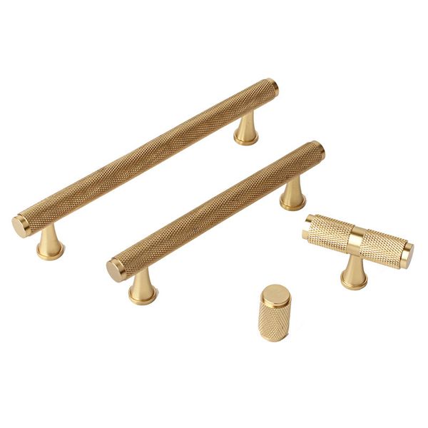 

2 pcs 3.75'' 5'' pure copper cabinet handles gold brass t bar pulls drawer knobs pull handles dresser pulls kitchen hand