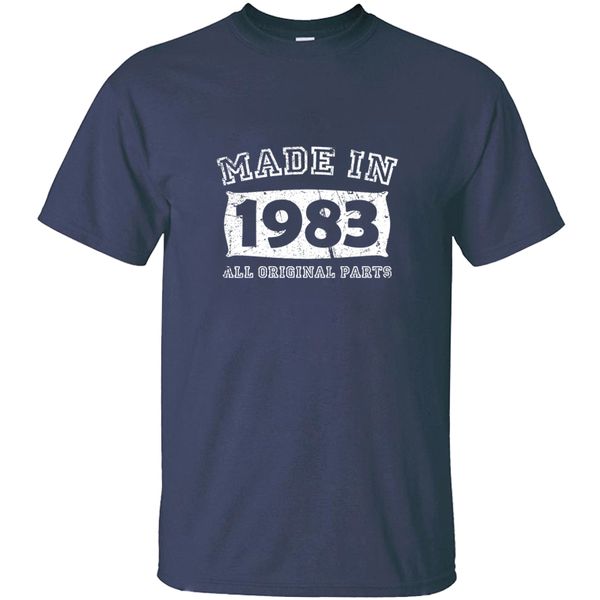 

personality made in 1983 birth day all original parts tshirt solid color awesome and women t shirts camisetas sport hooded sweatshirt hoodie