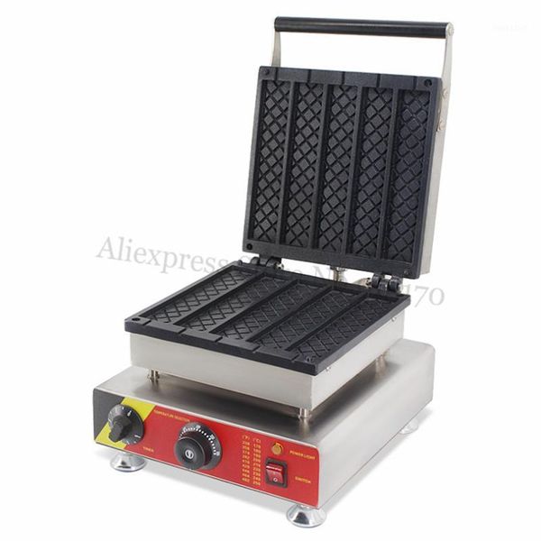 

commercial long rectangle waffle machine stainless steel strip waffle baker maker with timer and temperature controller1