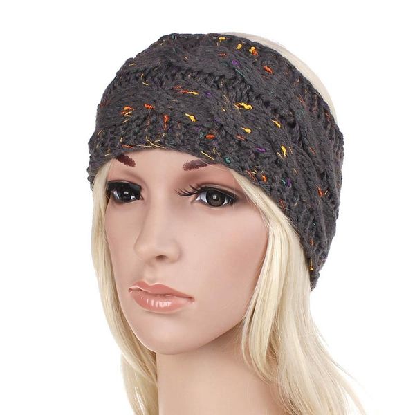 Winter Stirnband Bunte Gestrickte Frauen Haarband Crochet Twist Turbane Ohr Wärmer Mädchen Haar Zubehör 21 Farben Großhandel