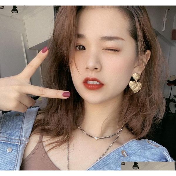 

s1150 fashion jewelry s925 silver needle heart earrings concave convex heart fa sqcvhy homes2007