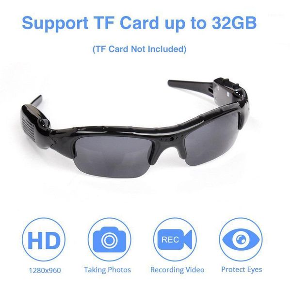 

hd wide angle sunglasses camera mini eyewear dv dvr video recorder outdoor sports micro camcorder support sd tf card1