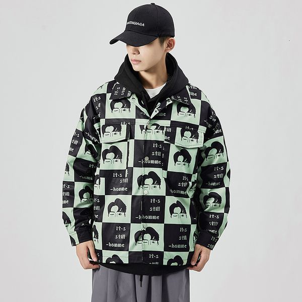 

2021 new janpan style bigger pocket black spring autumn jacket men's streetwear clothes plus asian oversize m-5xl kii9, Black;brown