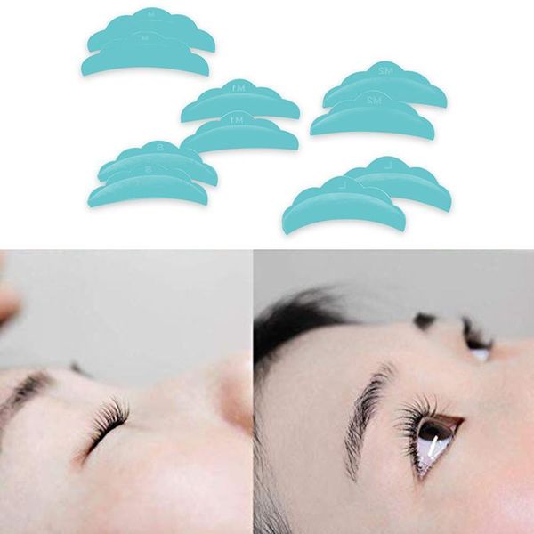 

5 pairs sile eyelash perm pad lashes rod perming lifting curler shield lifting makeup acc jllgsv