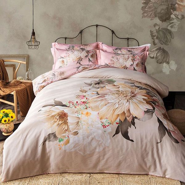 

bedding sets 2021 chinese style 3d flowers 100% cotton duvet cover set  king size pillowcase bedsheets bedcover 4pcs