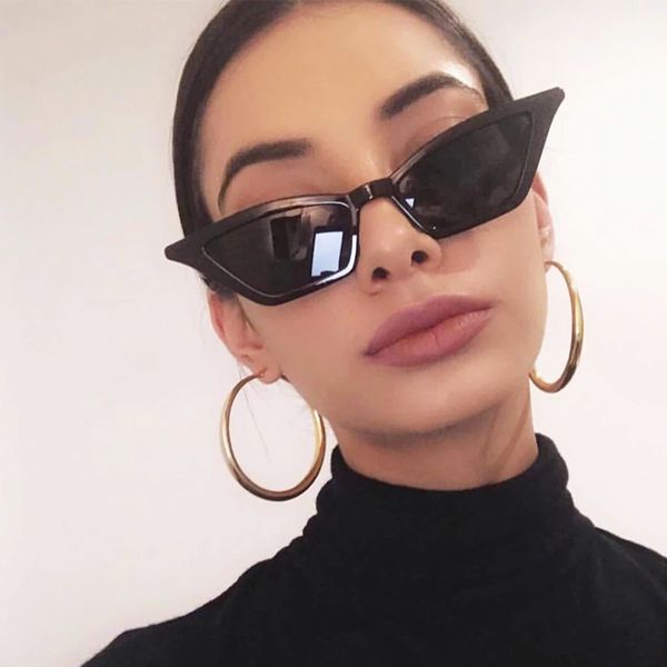

cat vintage 2020 eye new sunglasses women brand designer retro points sun glasses female superstar lady cateye red eyeglass