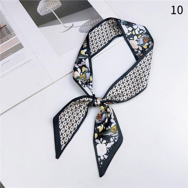 

summer thin scarf spring cute candy color neckerchief girls narrow long scarves floral print handkerchief headband shawl scarves q bbyntp
