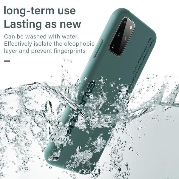 

ультратонкий симпатичные мягкие жидкая силиконовая телефон чехол для samsung galaxy s20 s10 e s9 s8 примечание 10 9 plus роскошный окрашенны