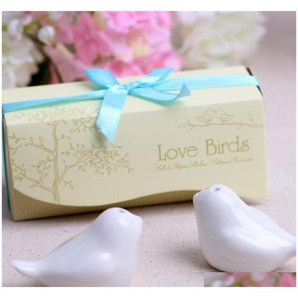 

dhl 100 pcs=50 set / party love bird salt and pepper wedding gifts gifts 7 type jllxzi homeindustry