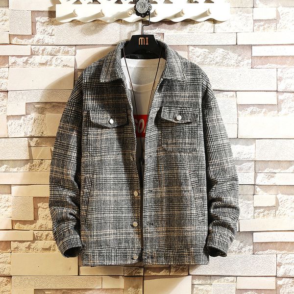 

2021 new autumn spring men's classic middle-aged jacket comfortable jackets more oversized 5xl gcon, Black;brown