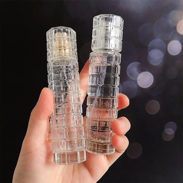 

50pcs/lot 30ml glass perfume spray bottle clear refillable cosmetic packaging bottles screw perfume bottle