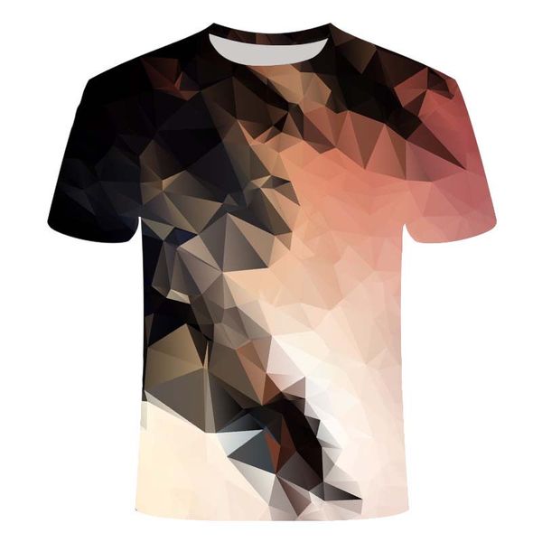 

3d lattice three-dimensional spiral 3d print shirts horror kawaii funny men clothing