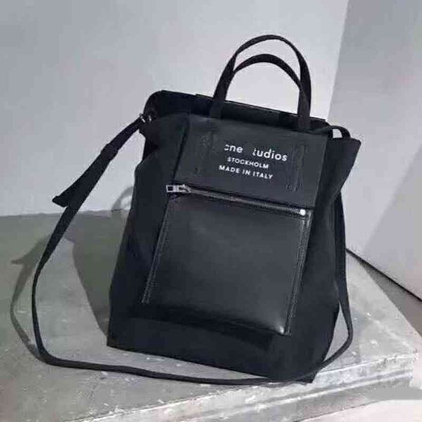 

acne baker out large capacity paper bag one-shoulder nylon tote