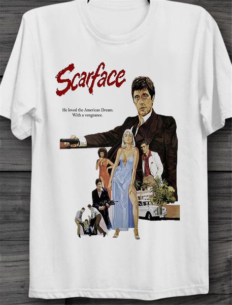 

al pacino scarface 80s film poster vintage retro t shirt b86 gym tee shirt sport hooded sweatshirt hoodie