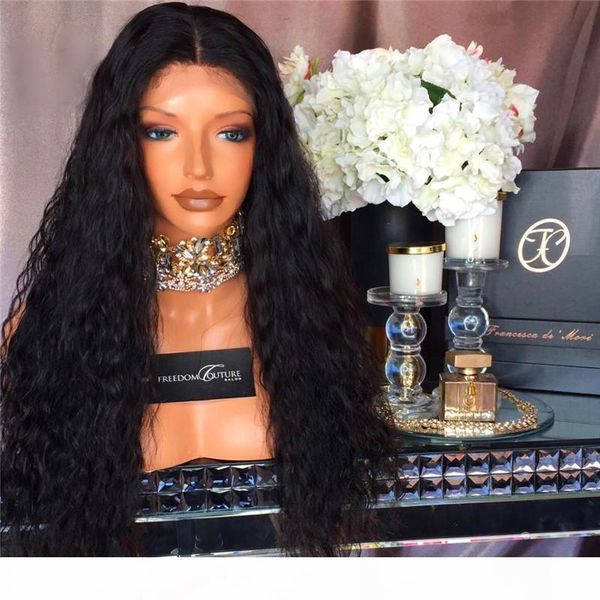 

full lace human hair wigs for black women wave brazilian virgin hair full lace wigs glueless lace front wigs with baby hair, Black;brown