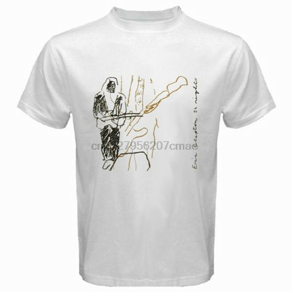 

new eric clapton 24 nights album cover men's white t-shirt size s-3xl sport hooded sweatshirt hoodie