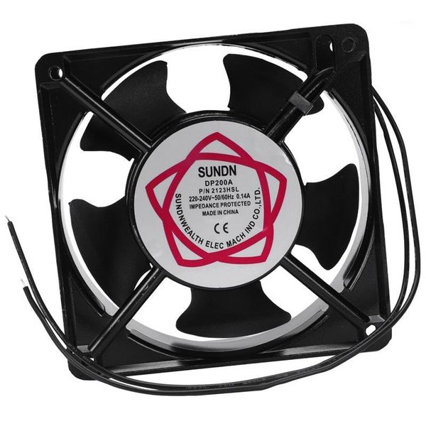 

120x120x38mm 5 blades metal frame axial flow cooling fan ac 220/240v 0.14a 22w1