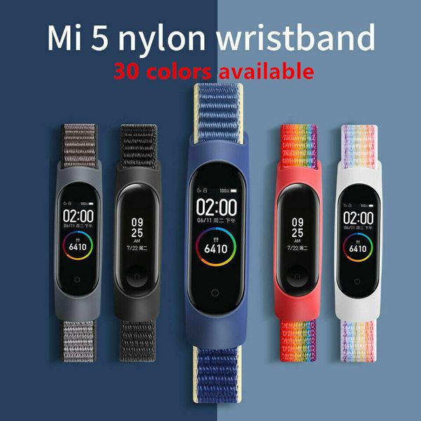 Für Xiaomi Mi Band 5 4 3 Smart-Armband Soft-Sport Correa Pulseira Mi Band 5 Smart-Zubehör Gurt Nylon