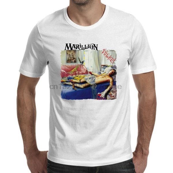 

marillion fugazi album poster white t-shirt size s-5xl sport hooded sweatshirt hoodie