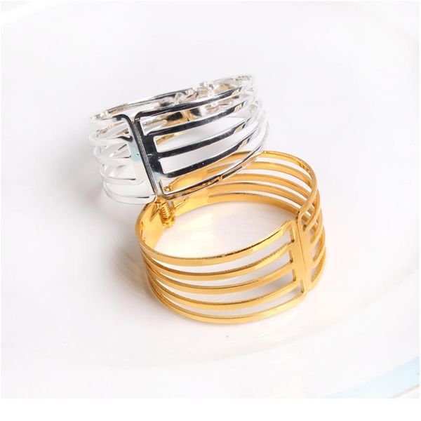 

50pcs/lot smooth metal napkin openable ring napkin buckle for l wedding party banquet dining table decoration acc jlljin
