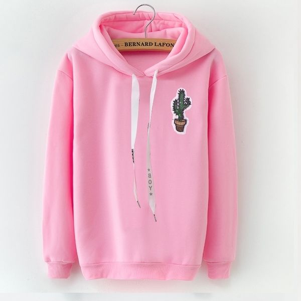 

harajuku hoodie women clothing female long sleeve solid color hooded sweatshirt tracksuit autumn winter coat girl gift y200610, Black