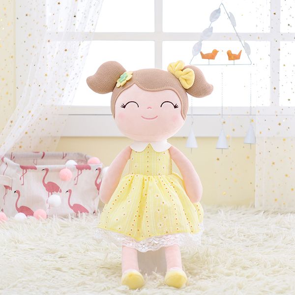 

gloveleya plush dolls spring girl yellow baby doll gifts cloth dolls kids rag doll plush toys kawaii 1011