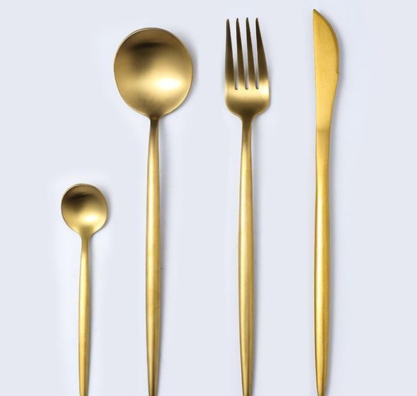 

restround red gold black tableware cutlery set stainless steel knife fork and spoon set golden color knif jllblv mx_home