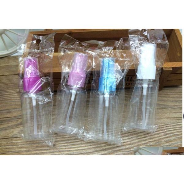 

200pcs 50ml transparent plastic spray bottle perfume bottle pet with spray pump atomizer cle qylbwz garden2010