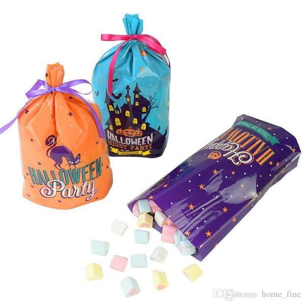 

cute halloween candy bags cookie packaging self-adhesive plastic bags halloween party supplies trick or treat kids gifts