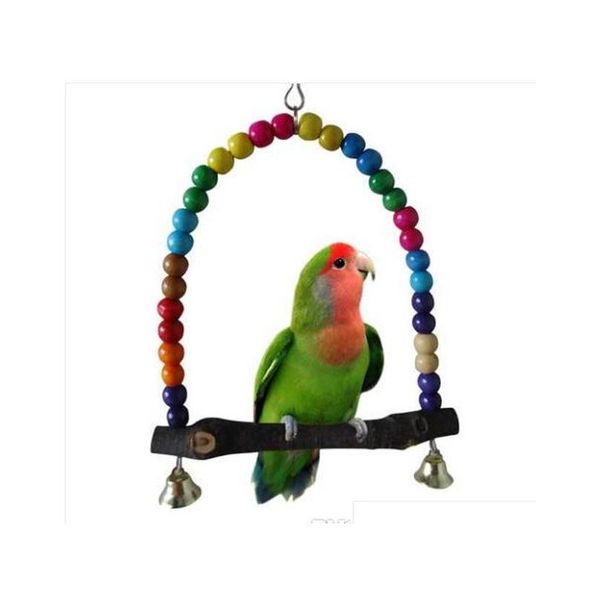 

wholesales 2019 parrot swing pet toy colorful bird parakeet bud qylrxt toys2010