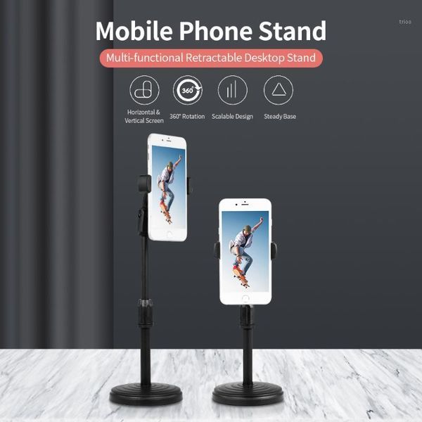 

phone stand portable multi-function mobile phone bracket adjustable rotatable stand for live broadcast remote education1