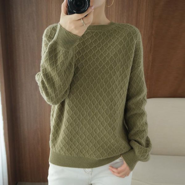 

women's sweaters autumn winter sweater women knitted pullover plus size cashmere round neck, White;black