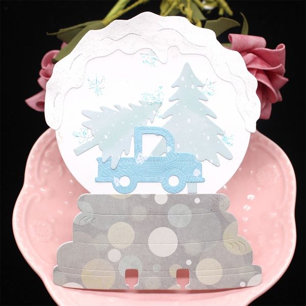 

kljuyp snowglobe memorydex metal cutting dies scrapbook paper craft decoration dies scrapbooking 1019