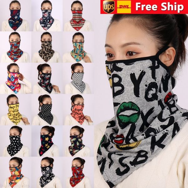 

dhl ship cycling masks face masks reusable warm winter windproof earloop mouth mask outdoor sports running anti-dust mask fy9235