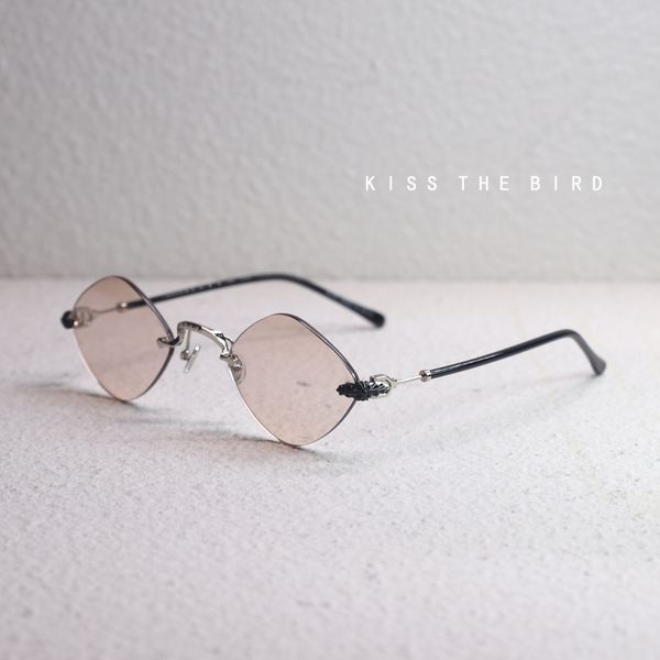 

transparent diamond black glasses with no frame for men's moisture glasses, sun and women's net, red style, small anti ultraviolet, White;black