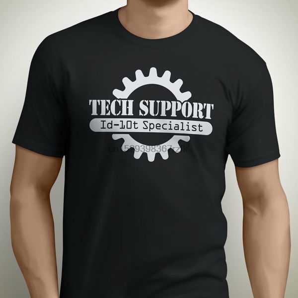 

gorilla gear - tech support id10t i.t. department t shirt - new all sizes sport hooded sweatshirt hoodie