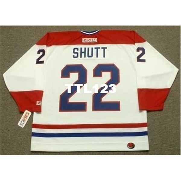 

men #22 steve shutt montreal canadiens 1979 1983 ccm away hockey jersey or custom any name or number retro jersey, Black