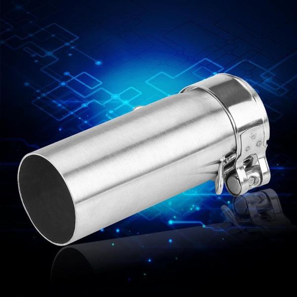 

exhaust systems 51mm motorcycle slip on exhaust middle link pipe adapter connector for yzf-r6 2006-2014 escapamento moto
