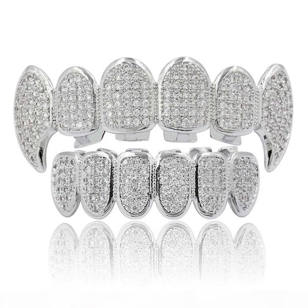 

hip-hop gold braces exotic sentiment environmental hip-hop jewelry 18k real gold teeth grillz caps dental braces europe and america, Black