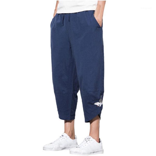

casual harem pants men jogger pants men fitness trousers male chinese traditional harajuku summer1, Black