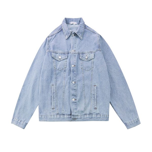 

new printed denim jacket autumn men's casual jacket sports hoodie long sleeve zipper trench coat men's round neck, Black;brown