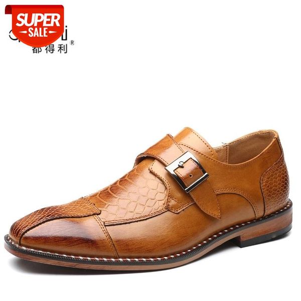 

classic crocodile pattern men business dress shoes pointy pu leather formal shoe big size 48 male party wedding footwear zapatos #kj3j, Black