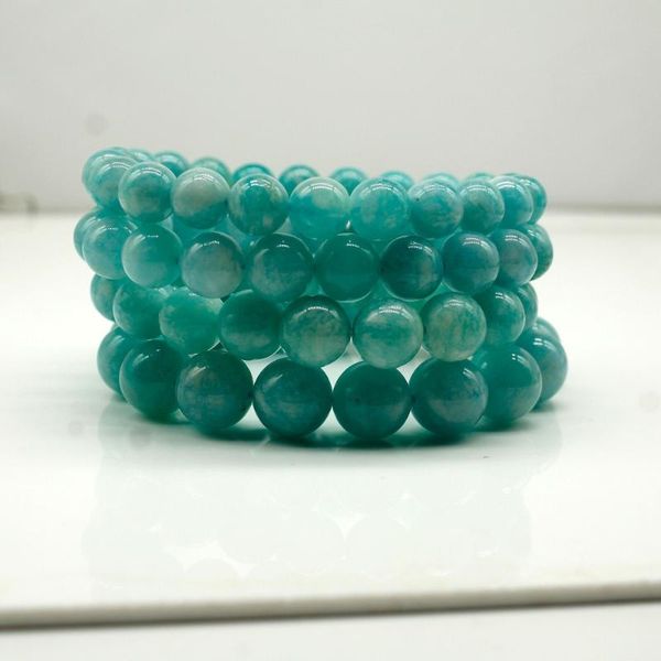 

7-11mm natural amazonite natural stone bracelet beads bracelet jewellery accessories bracelets for women, Black