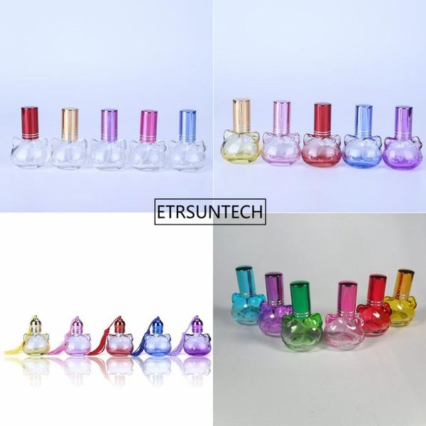 

100pcs 10ml glass refillable perfume bottle with spray&empty case perfume bottles glass roll ball bottles f2468