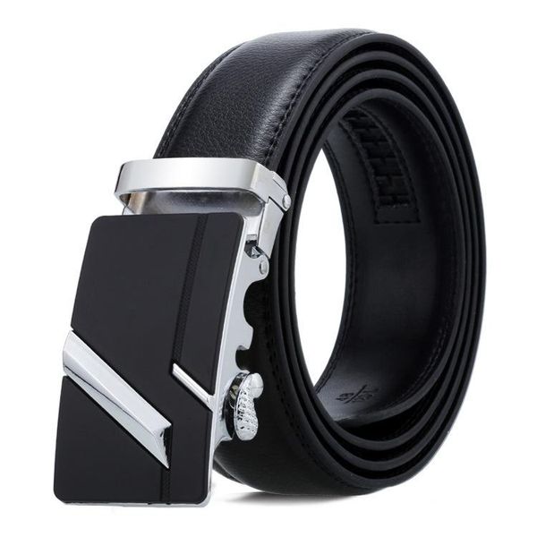 

men belts fashion men's genuine leather belt strap designer automatic personality belts suit trousers belt, Black;brown