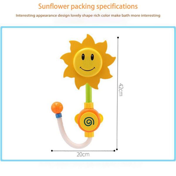

игра ванна для детей игрушка крана подсолнечного spray смешной baby shower ванна водной комната игра носик для купания игрушки qylrmq mywjqq
