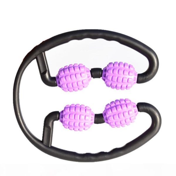 

quality360 degree massager leg muscle relaxation roller ring 4 wheels body shaping relaxation roller ring clamp leg massage tool