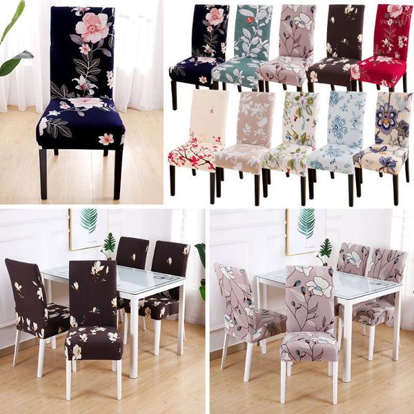 

1pcs printing dining room chair cover removable washable stretch seat cover1