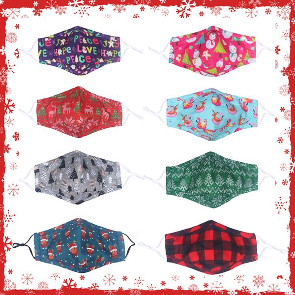 

merry christmas face mask kids santa claus gift snowflake print cartoon designer face mask breathable dustproof pm2.5 facemask